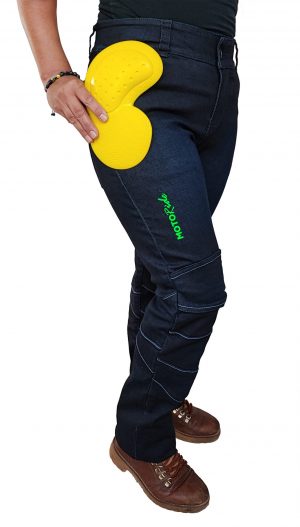 Jeans Moto Ride – Mujer Azul Oscuro