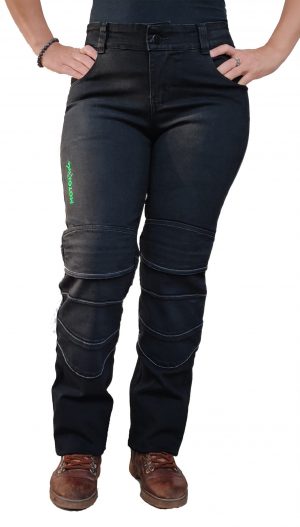 Jeans Moto Ride – Mujer Negro