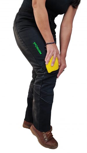 Jeans Moto Ride – Mujer Negro