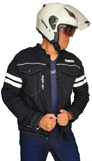 Chamarra de Mezclilla Unisex con Protecciones