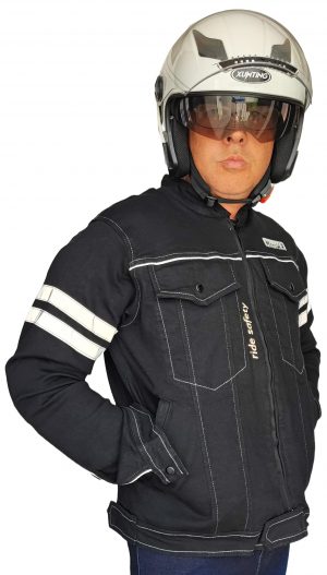 Chamarra de Mezclilla Unisex con Protecciones