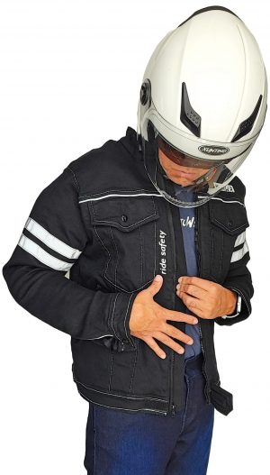 Chamarra de Mezclilla Unisex con Protecciones