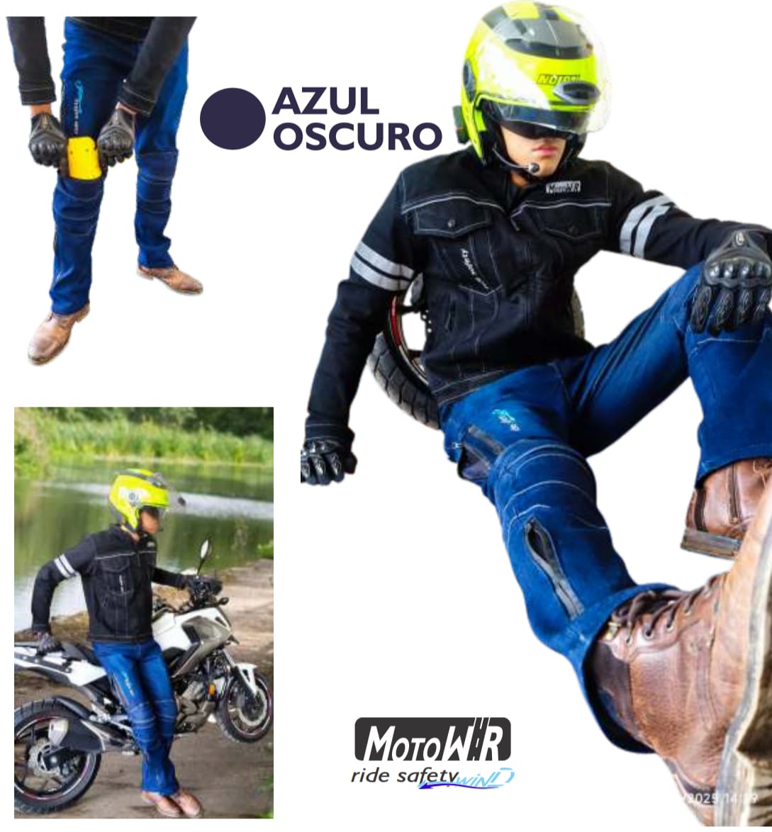Jeans Ride Safety Wind - Mujer Azul oscuro - Imagen 6