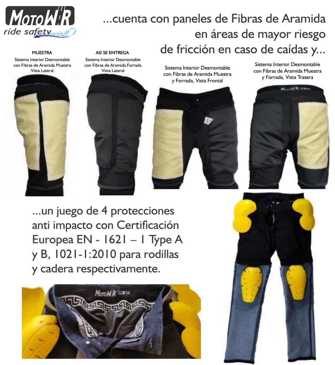 Jeans Ride Safety Wind - Hombre Azul claro - Imagen 10