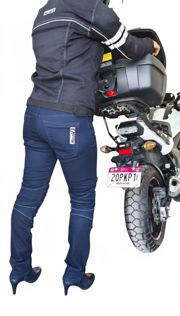 Jeans Ride Safety Wind - Mujer Azul oscuro - Imagen 5