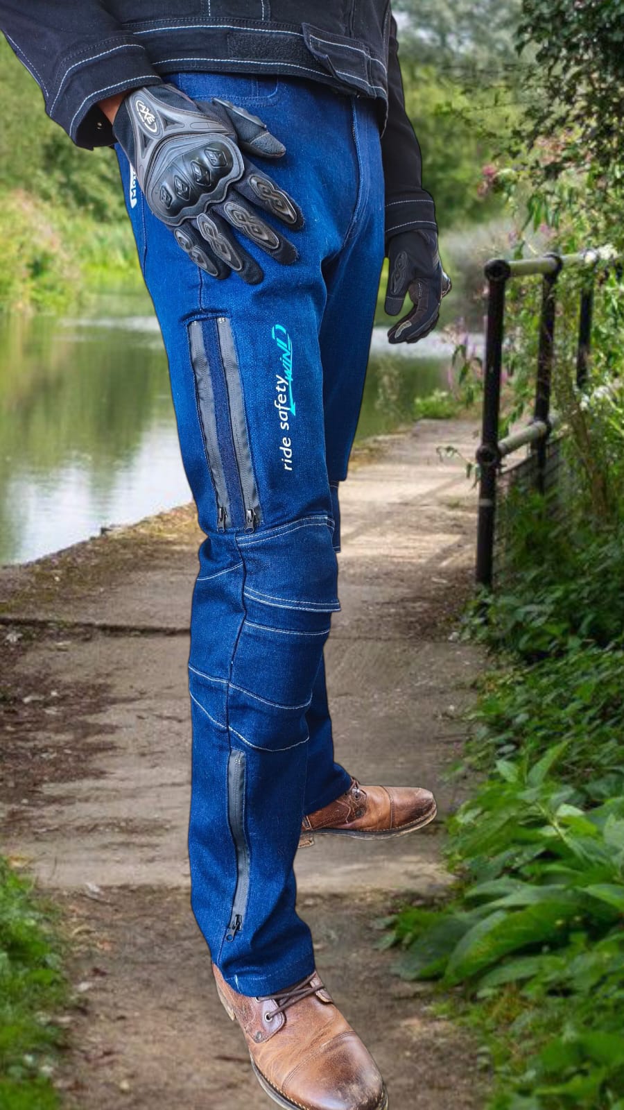 Jeans Ride Safety Wind - Hombre Azul claro - Imagen 12